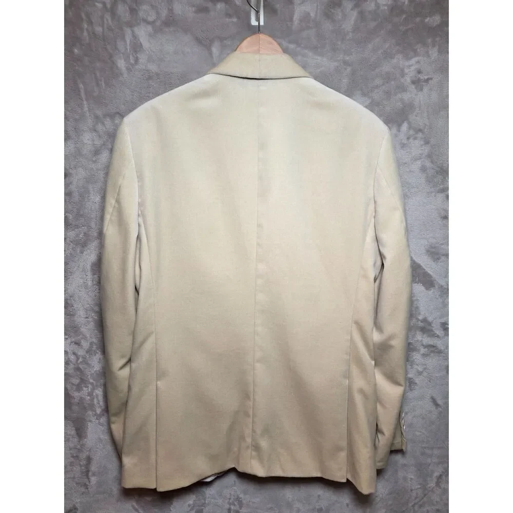 J.Crew Ludlow Velvet Shawl Collar Dinner Jacket 40R Slim Cream Blazer Sport Coat